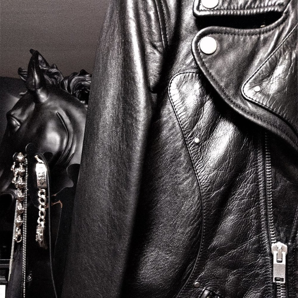 FW16 Runway Guitar Biker(The Black 1)♠♠Sz.50♠♠